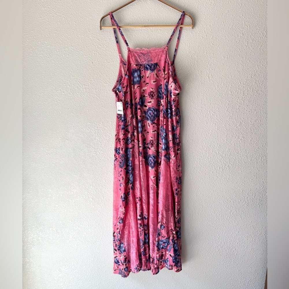 FREE PEOPLE Intimately Free People First Date Printed Maxi Slip Dress - Picture 4 of 14